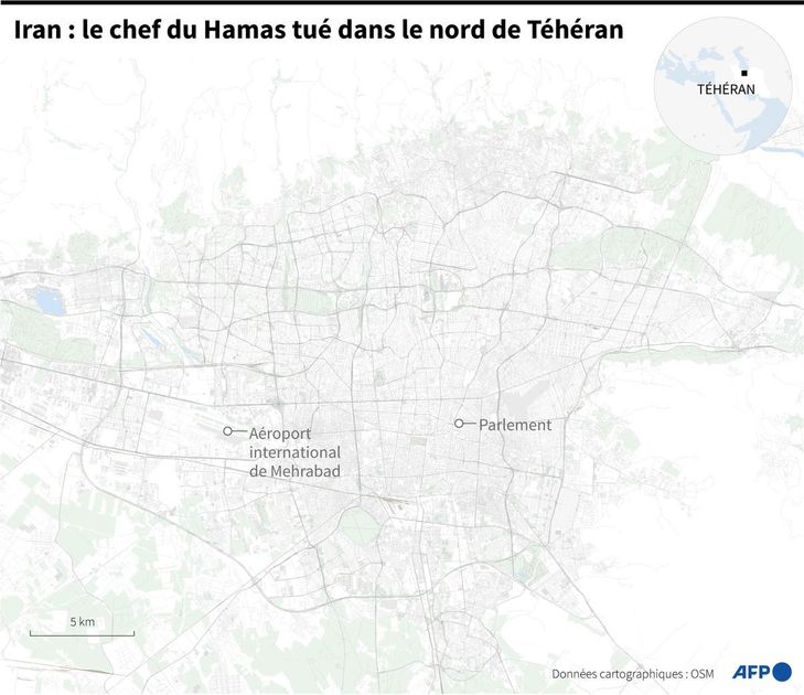 Le chef du Hamas tué à Téhéran dans une frappe imputée à Israël