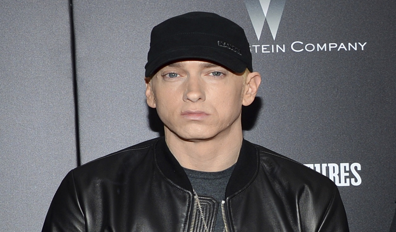  In this July 20, 2015, file photo, Eminem attends the premiere of 