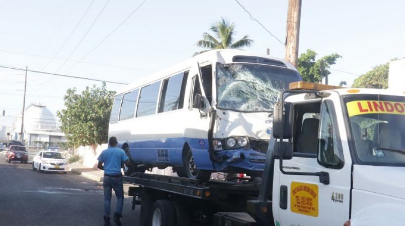 Ten hospitalised after JUTC Coaster bus crash Loop Jamaica