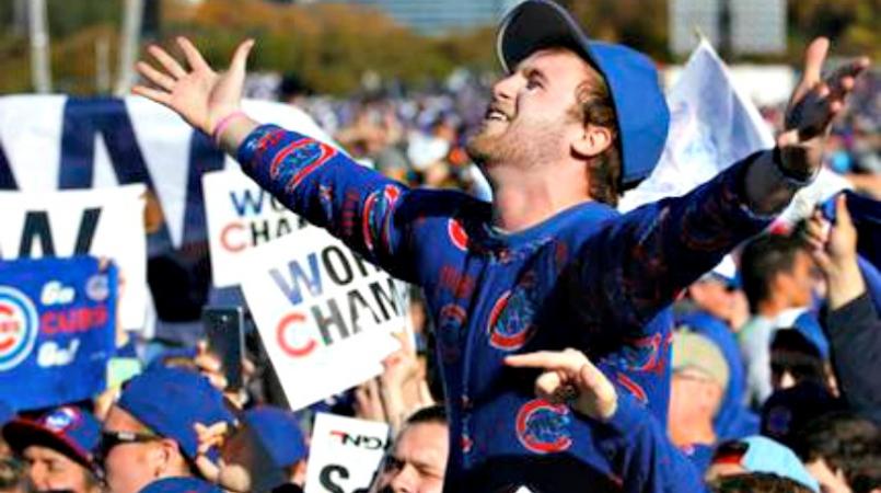 5 million at the Cubs rally and parade? I don't think so