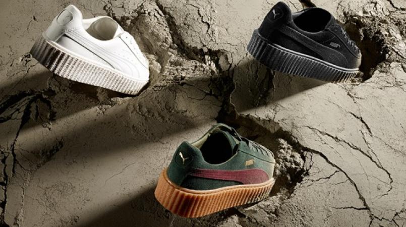 puma creepers nere rihanna