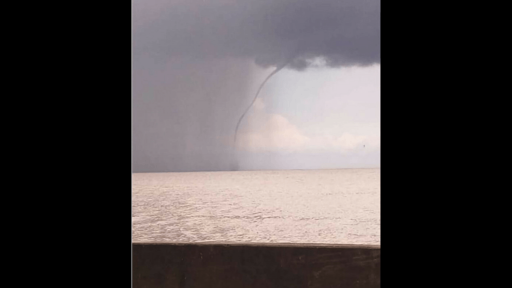 Watch Waterspout Spotted Off Gulf Of Paria Loop Trinidad Tobago