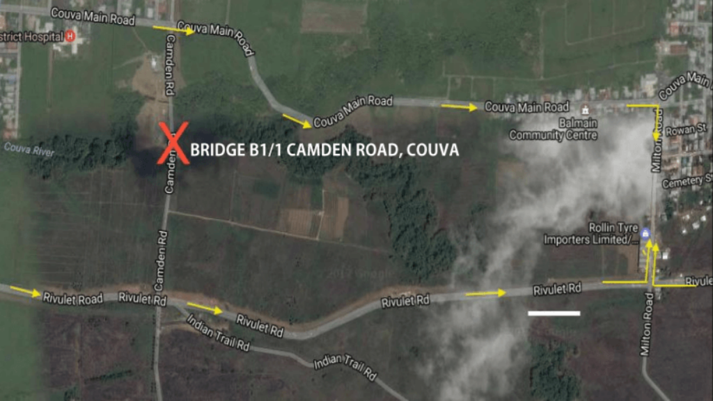 Temporary closure scheduled for Camden Road Couva Loop Trinidad