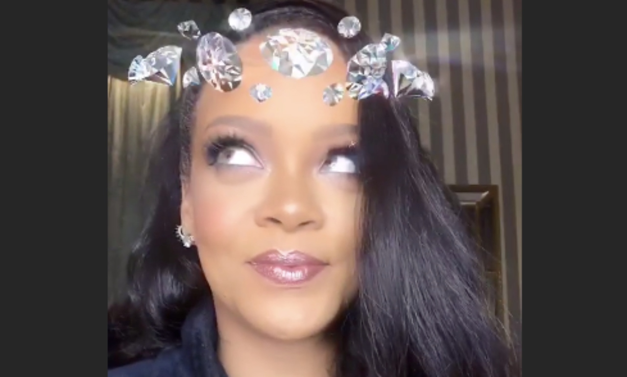 Rihanna works on a diamond bright filter with Instagram | Loop News
