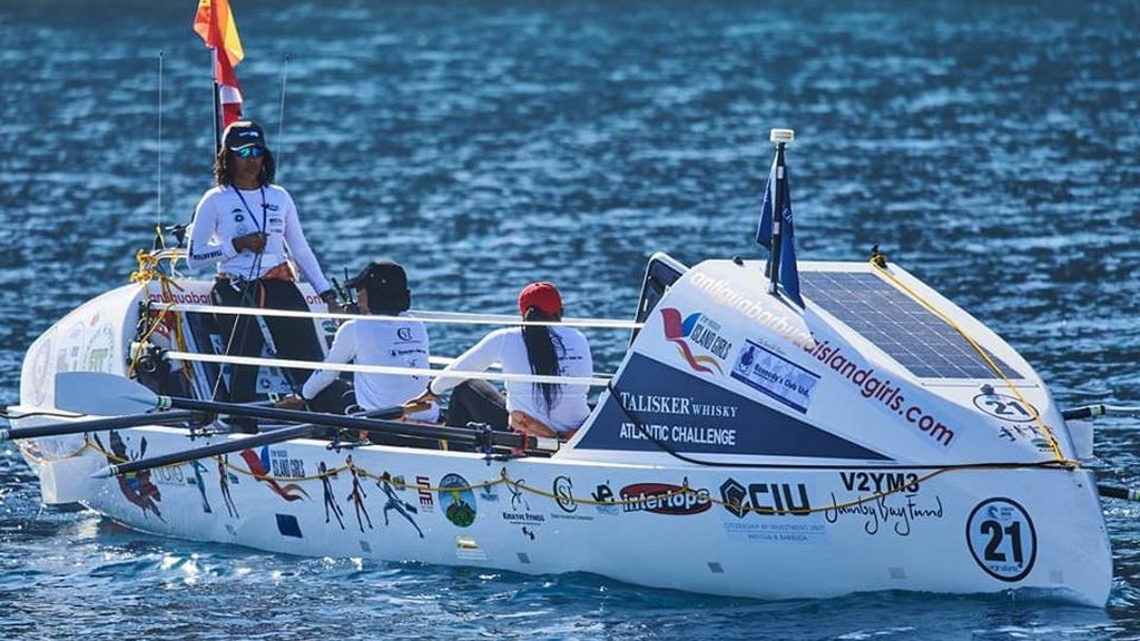 Antigua Island Girls begin months long row across Atlantic Loop