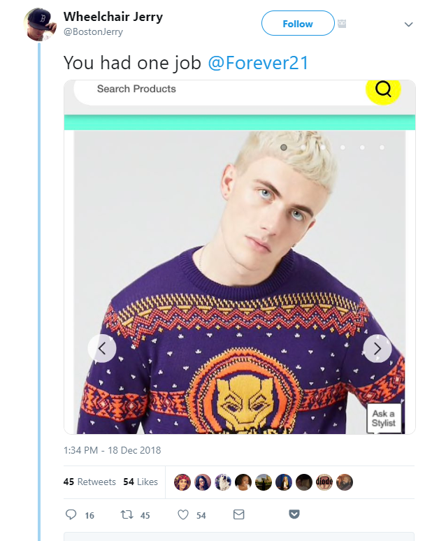 Wakanda forever 21 on sale sweater