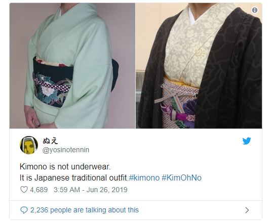 Kim Kardashian's line of 'kimono' underwear faces backlash in Japan