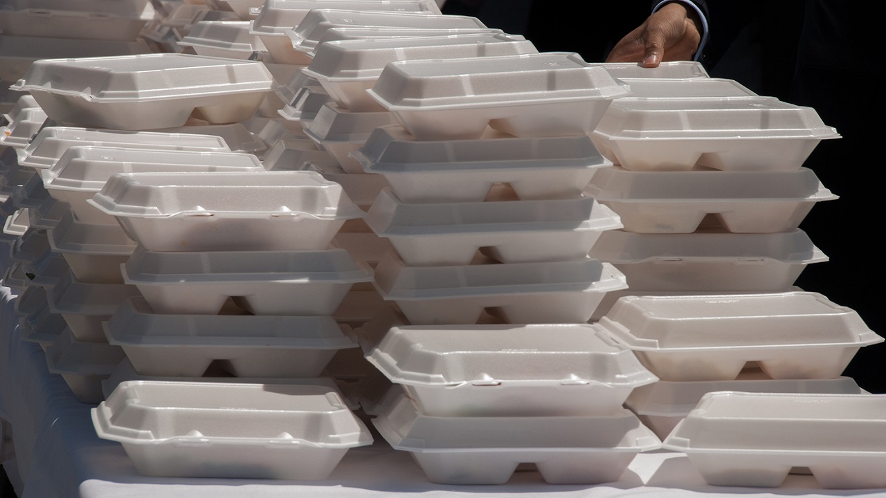 Jamaican box food is a Styrofoam clamshell of togetherness