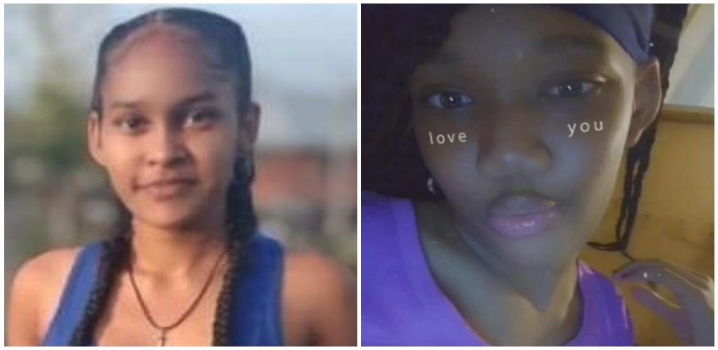 From left to right: Aliyah Bissoon and Jada Balcon (Photos provided by the Trinidad and Tobago Police Service (TTPS)