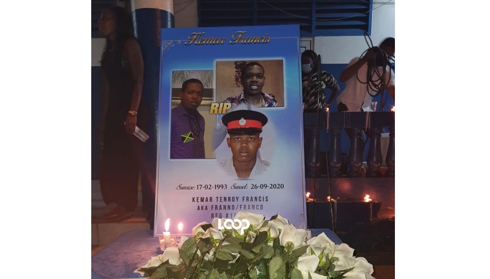 VIDEO: Candlelight vigil held for fallen Hunts Bay policeman | Loop Jamaica