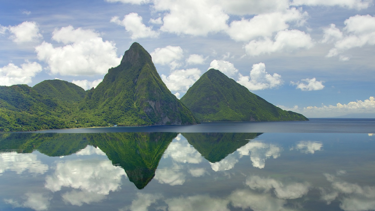 The Pitons in Saint Lucia. Photo: (St Lucia Tourism Board) 
