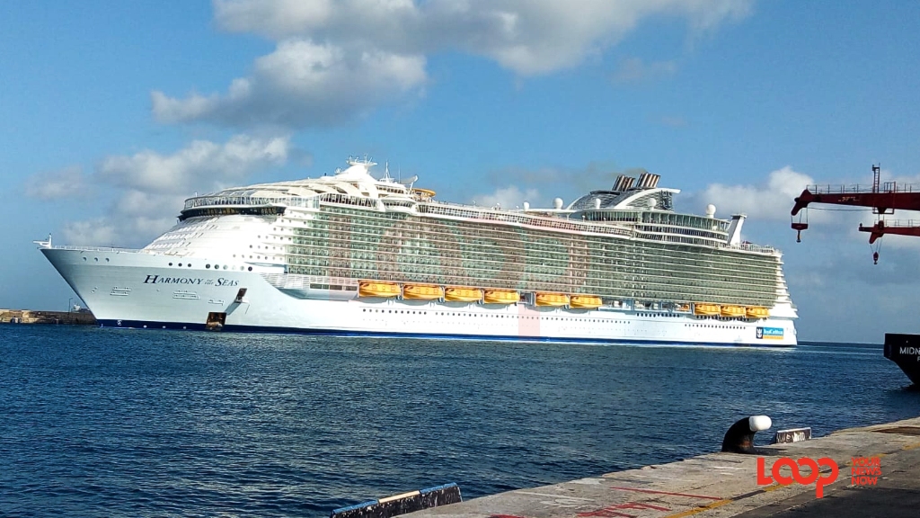 Second largest Royal Caribbean ship Harmony of the Seas docks in B'dos