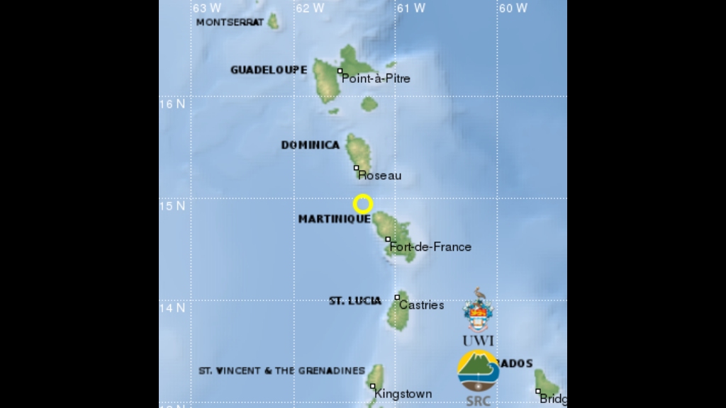 Earthquake hits Martinique, Dominica and Saint Lucia