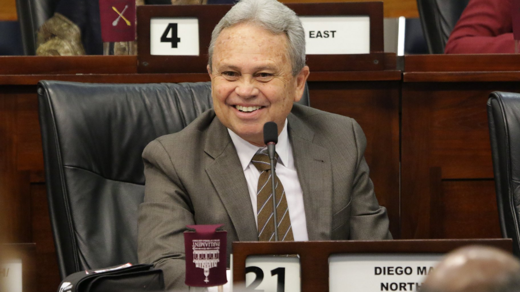Photo: Finance Minister Colm Imbert, via Office of the Parliament of Trinidad and Tobago.