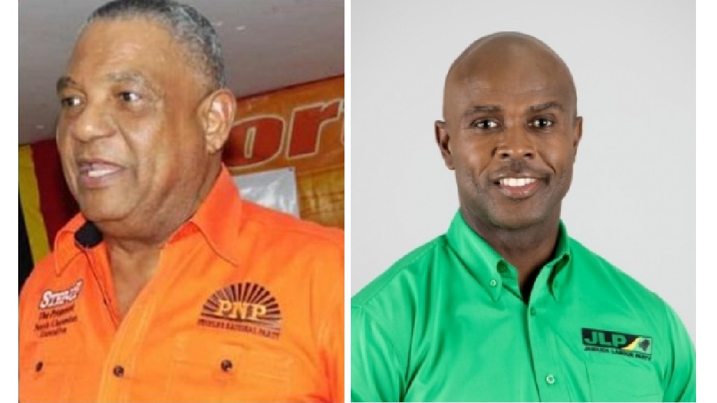 Dwight Sibblies (right) who defeated Horace Dalley (left) for the Northern Clarendon seat in the September 2020 General Elections.