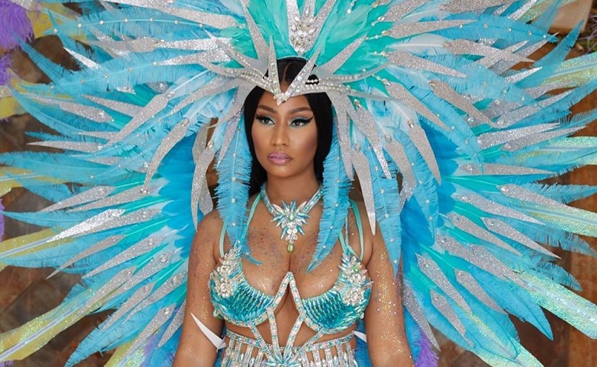 Nicki Minaj pictured in a costume for Carnival 2020 in Trinidad and Tobago. Photo courtesy social media.