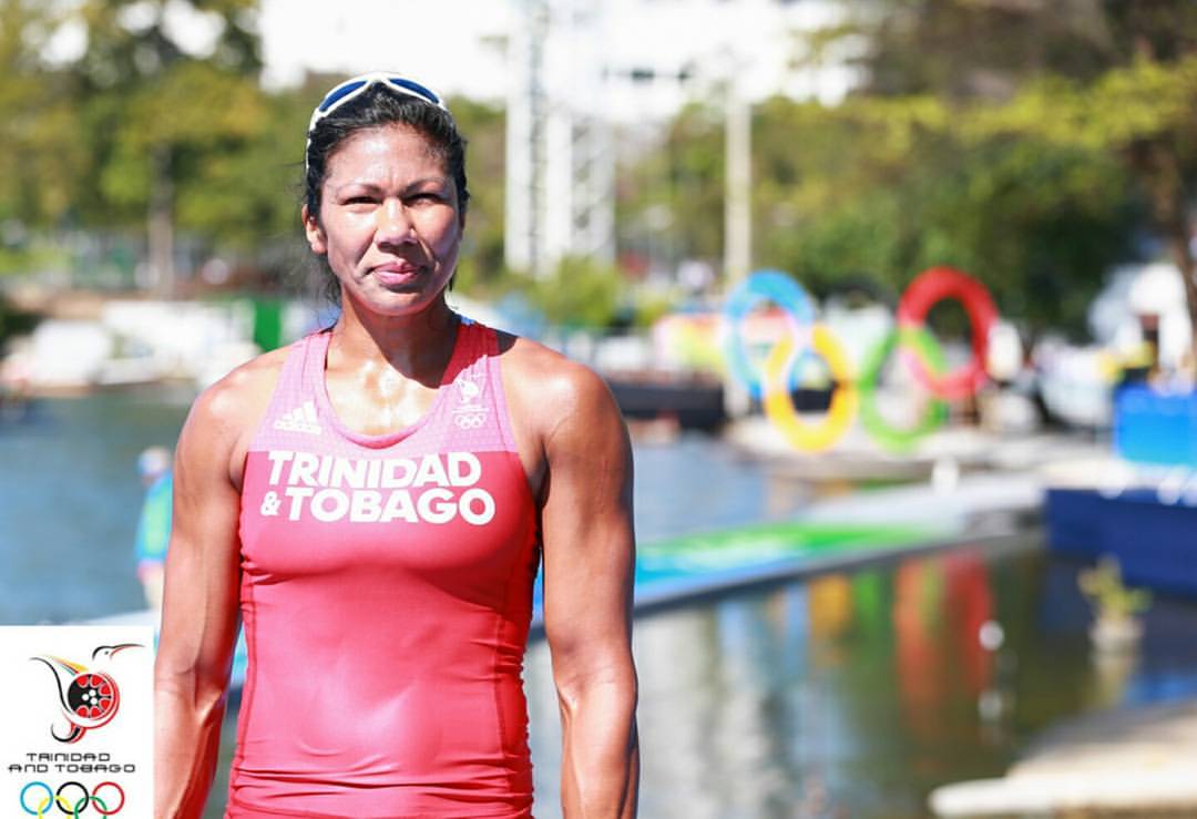 2016年奥运会期间，特立尼达和多巴哥的Felice Chow被拍到在里约热内卢的奥运赛艇比赛场地。(图片来源- TTOC)