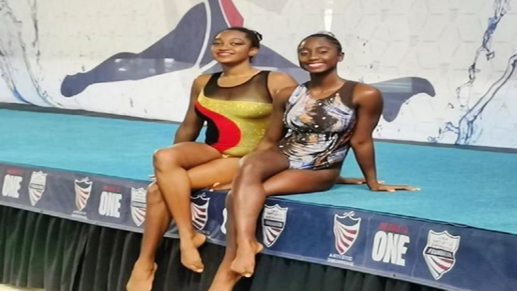 Nyouka Baugh (right) and Sarah Anderson placed seventh and eighth, respectively, in their respective categories at the Junior and Youth International Open in the USA.