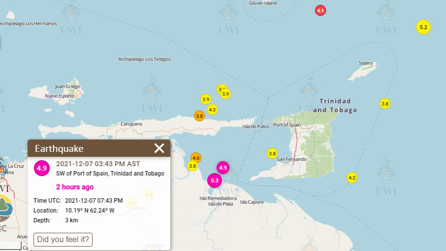 Update T T rattled by 5.3 earthquake 4.9 aftershock Loop