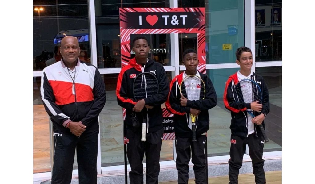 Trinidad and Tobago's Boys 14 and under tennis team. (Photo credit - Tennis Association of Trinidad and Tobago)