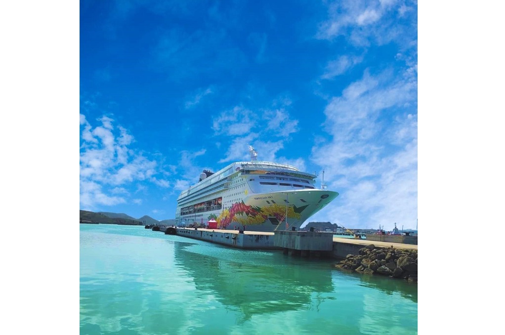 Antigua Cruise Port welcomed Norwegian Sky last month. 