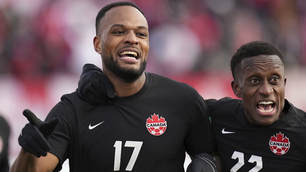 Canada Soccer on X: HE'S ON FIRE! IT'S LARIN! 