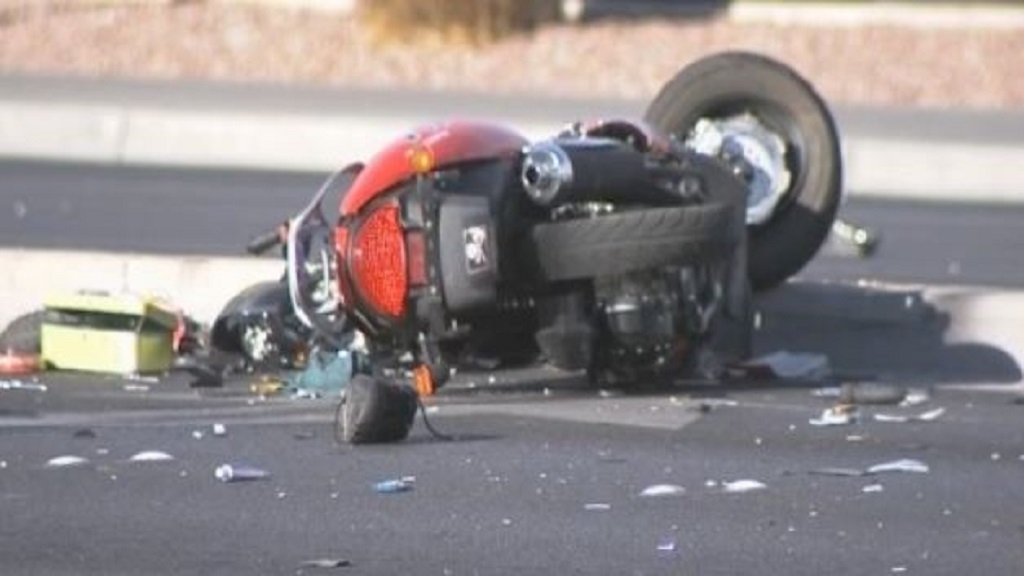 File photo of the scene of a motorbike crash.