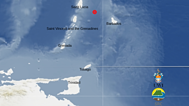 An earthquake off Barbados hours after the earthquake in the northern Caribbean