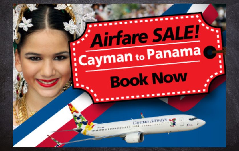 Vuelos directos desde Caimán a Panamá ahora en oferta