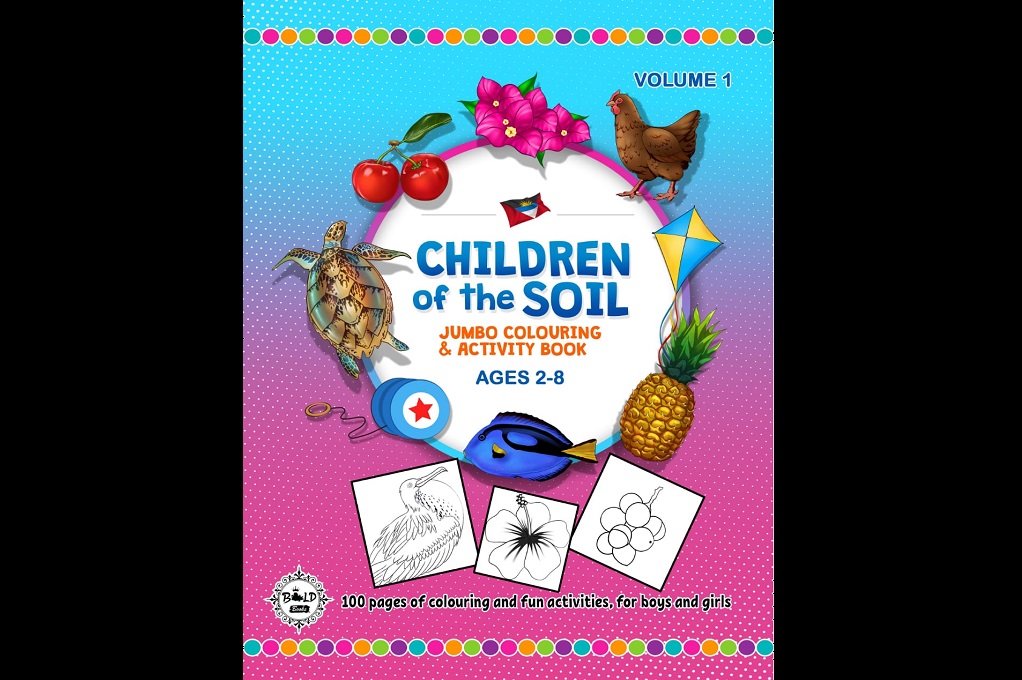 Children of the Soil colouring book from Antigua 