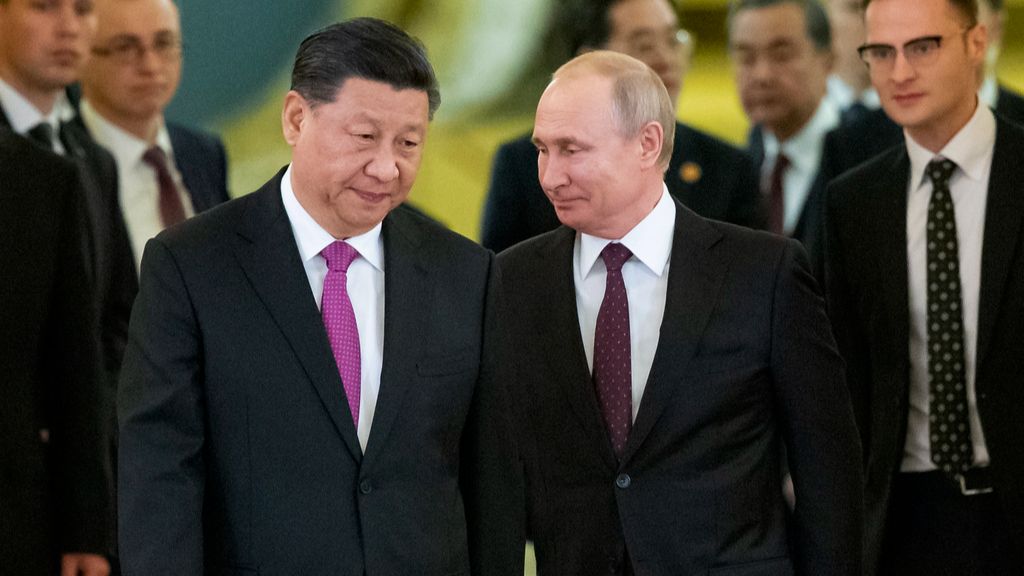 FILE - Chinese President Xi Jinping, left, and Russian President Vladimir Putin enter a hall for talks in the Kremlin in Moscow, Russia, June 5, 2019. The Chinese government said Xi would visit Moscow from March 20, to March 22, 2023, but gave no indication when he departed. The Russian government said Xi was due to arrive at midday and meet later with Putin.(AP Photo/Alexander Zemlianichenko, Pool, File)