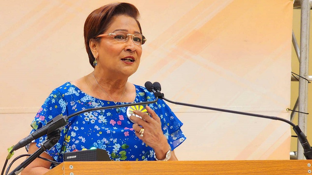 File photo: Opposition Leader Kamla Persad-Bissessar 