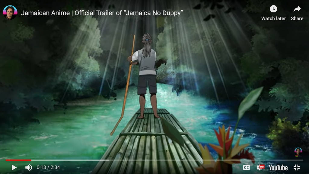 A screengrab from the trailer for the Jamaican Anime 'Jamaica No Duppy: Rise of the Conqueror'.
