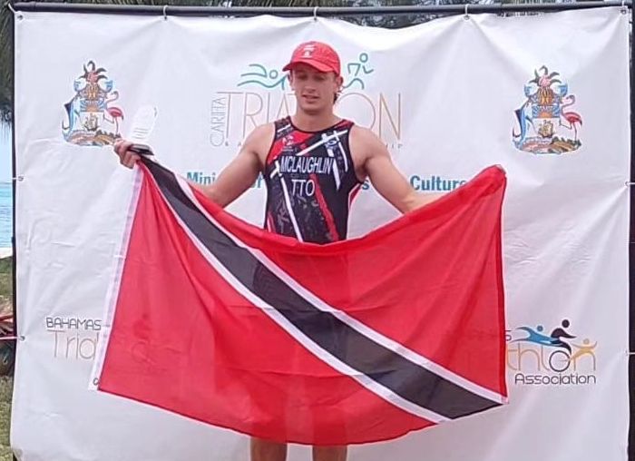Liam McLaughlin won two events at the 5th CARIFTA Triathlon and Aquathlon Championships in Bermuda. (Photo credit - T&T Triathlon Federation)
