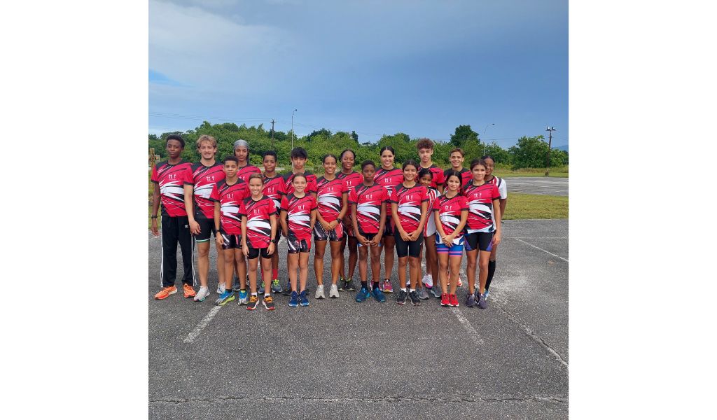 Trinidad and Tobago's team for the 5th CARIFTA Triathlon and Aquathlon Championships in the Bahamas. (Photo credit - Trinidad and Tobago Triathlon Federation)