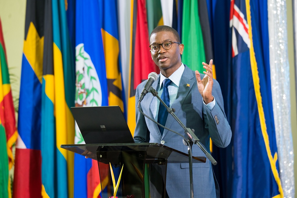 Prime Minister of Grenada, Dickon Mitchell. 