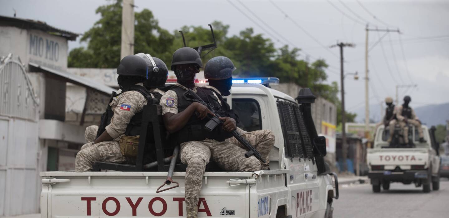 Illustrative photo Haitian police officers.  Photo: Odelyn Joseph/AP