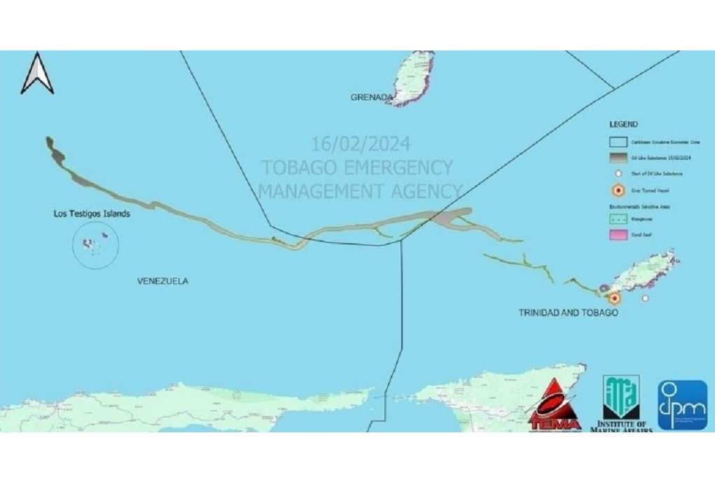 No spilled oil found near Grenada's shores from Tobago