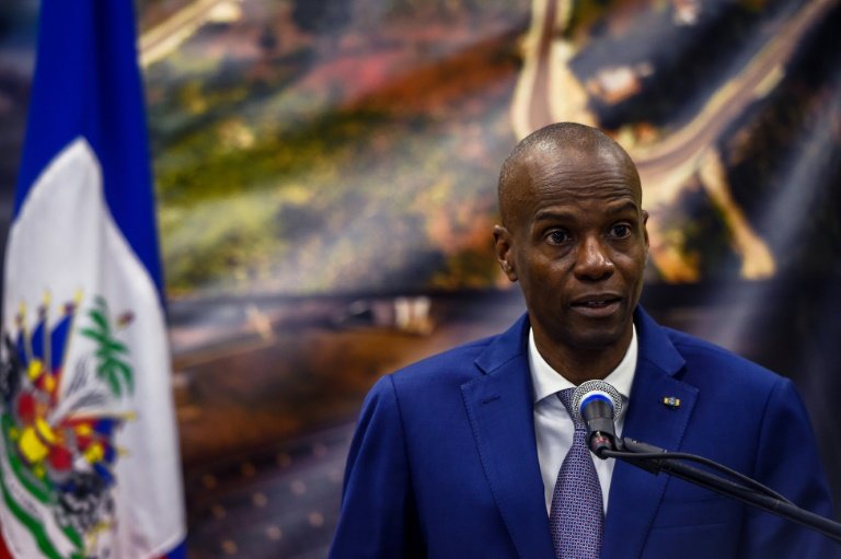 Haitian President Jovenel Moïse, January 7, 2020 in Port-au-Prince • CHANDAN KHANNA (AFP/ARCHIVES)  