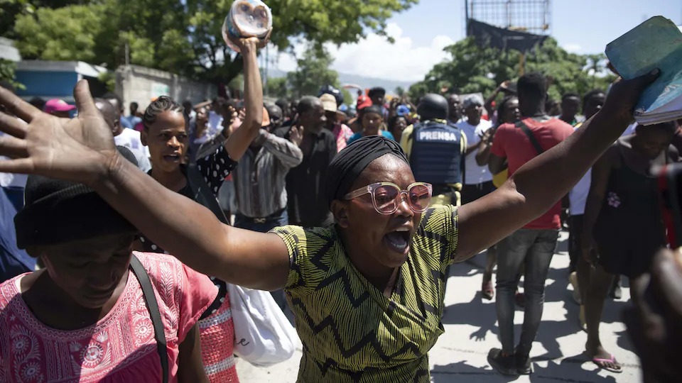 Des Haïtiens manifestent contre l'insécurité. Photo: AFP
