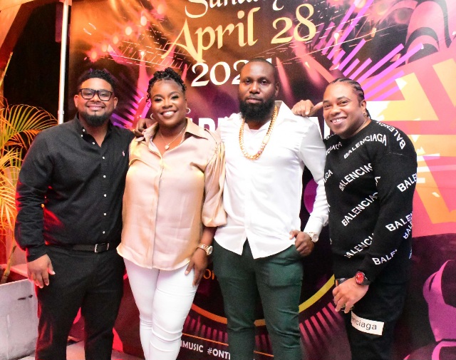 L-R: General Manager Simon Cho Fook Lun, Operations Manager, Tredoana Parris, Managing Director, Vibbian Fagan, and Remy Martin Brand Manager Rameses Browne.