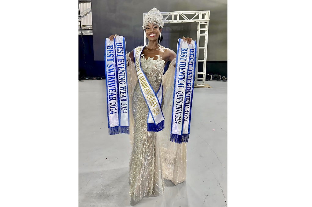 Ischikelle Corbin who represented Antigua and Barbuda is the 2024 Miss St Maarten Carnival Caribbean Queen.