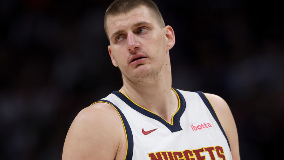 Double Nuggets MVP Nikola Jokic during an NBA regular season game against the New York Knicks, March 21, 2024 in Denver MATTHEW STOCKMAN / GETTY IMAGES NORTH AMERICA/AFP/ARCHIVES  