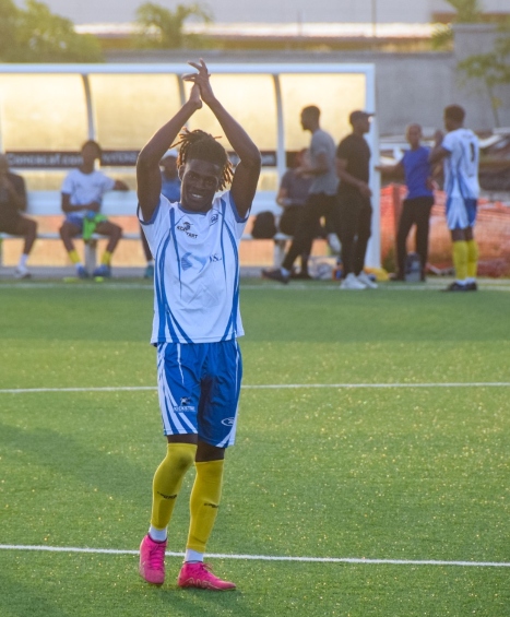 Kickstart Rush's leading goal scorer Nathan McCollin scored in his team's 3-1 victory over the Barbados Soccer Academy