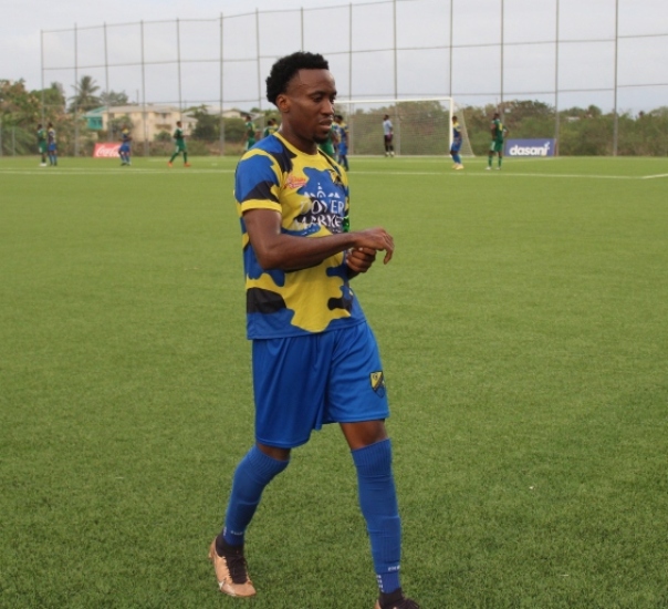 Paradise FC captain and hat-trick hero Armando "Sugar" Lashley