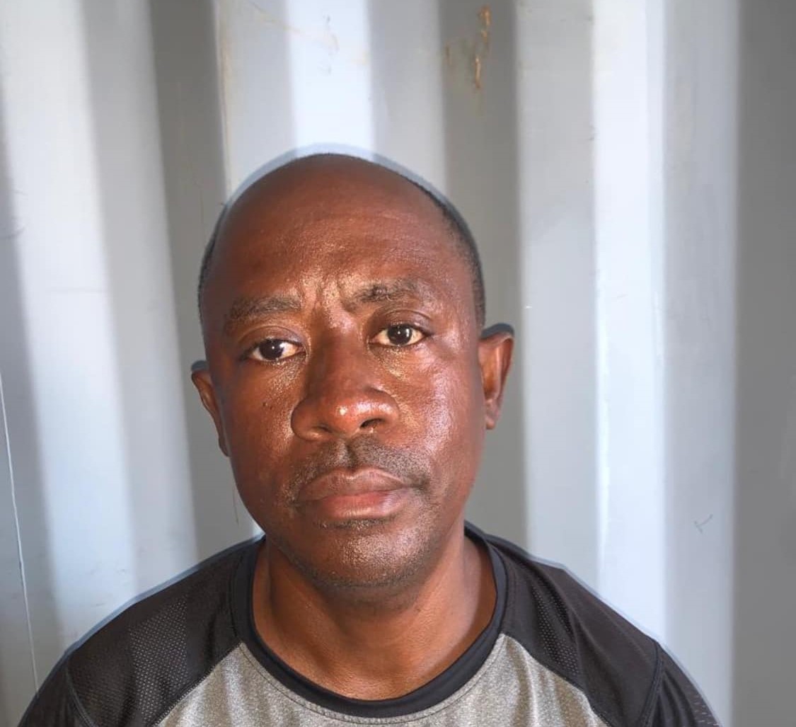 Jacques Joseph, arrested by the PNH for his alleged involvement in the international trafficking of firearms and ammunition.  Photo: Loop Haiti 