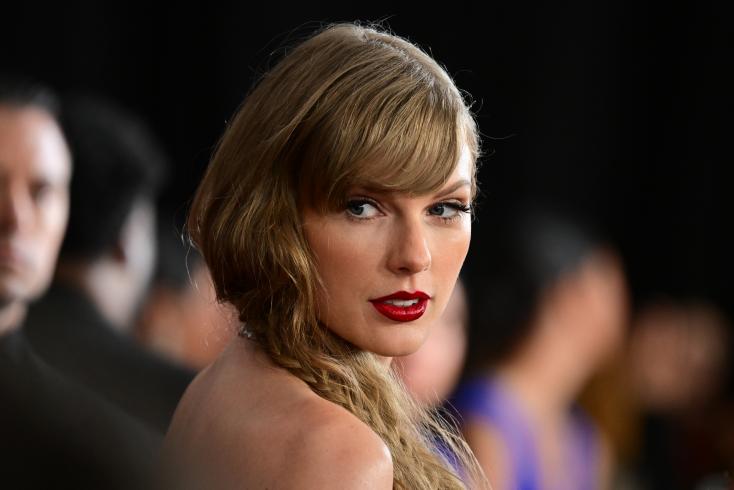 American singer Taylor Swift at the 66th Grammy Awards on February 4, 2024 in Los Angeles, California ROBYN BECK / AFP/ARCHIVES 