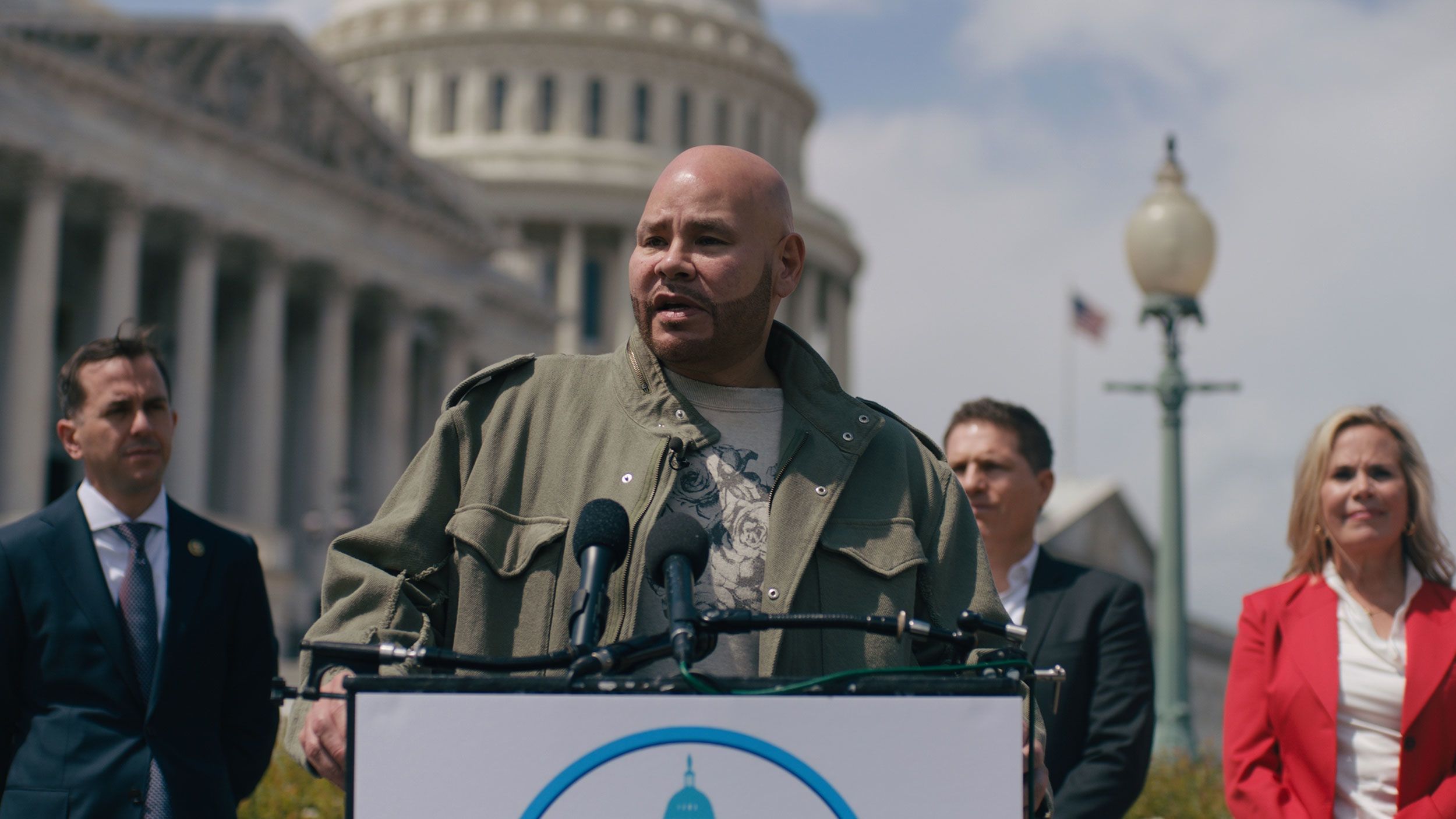 Fat Joe spoke at a news conference on health care price transparency with the Congressional Hispanic Caucus in Washington, DC, April 2023. Photo: Boaz Freund