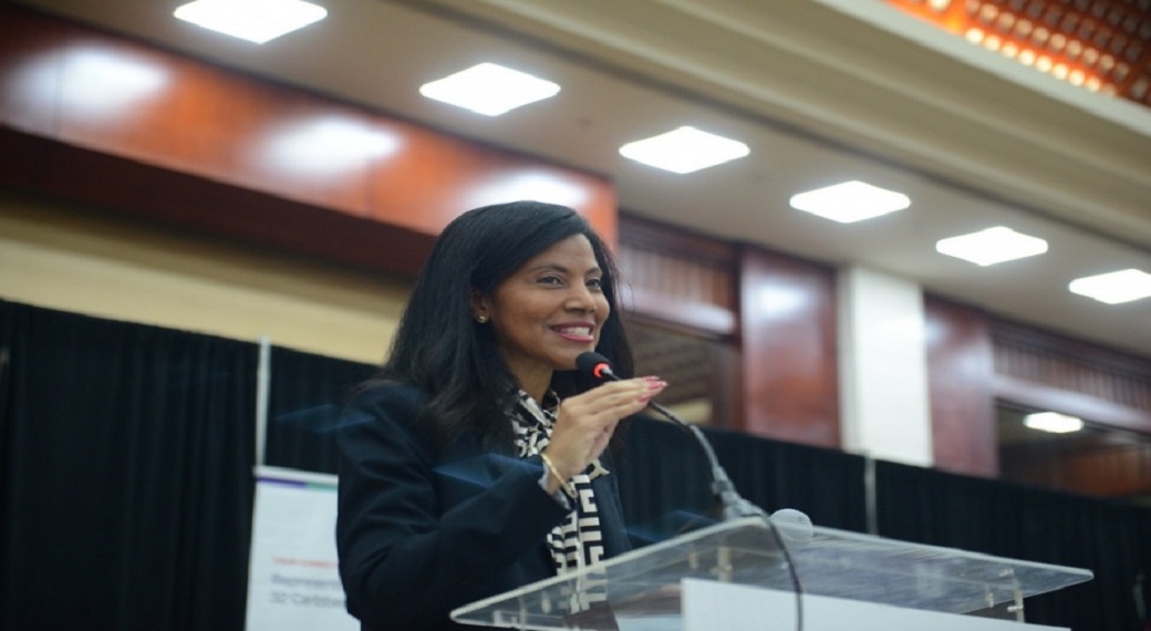 President of the Caribbean Hotel and Tourism Association (CHTA), Nicola Madden-Greig, speaking recently at the opening of the 42nd Caribbean Travel Marketplace at the Montego Bay Convention Centre in St James.  