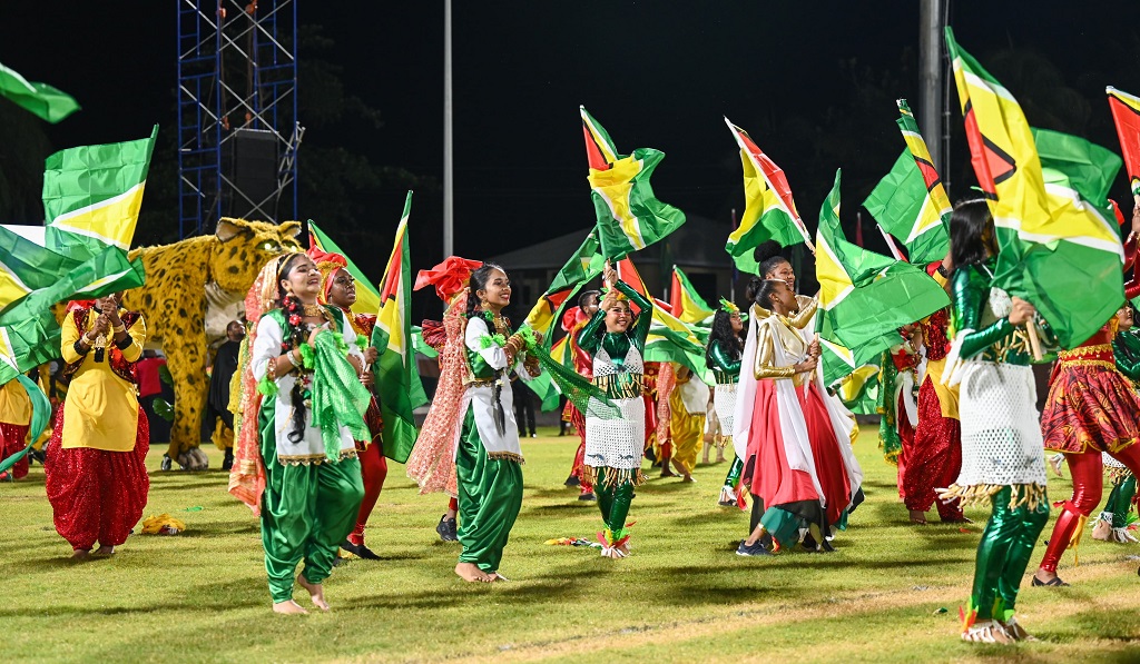 Independence celebration in Linden at the 2024 Flag raising ceremony in Guyana. 